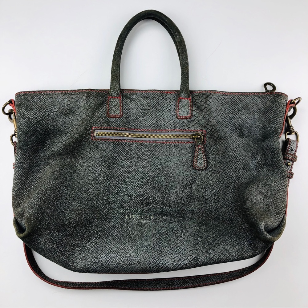 Liebeskind Berlin Grey Stamped Leather Tote Large